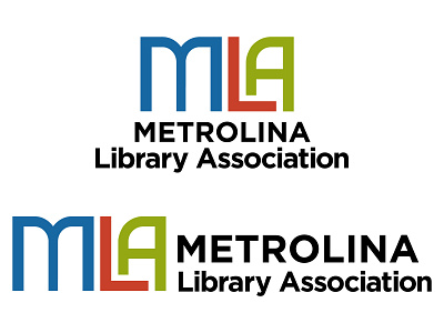 Metrolina Library Association Logo branding graphic design illustrator logo design