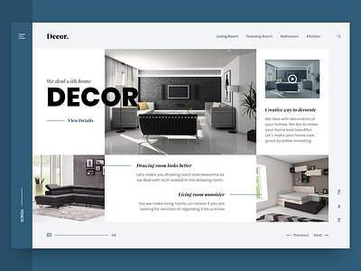 Home Decor Web UI daily ui dailyui decor design home decor home decoration homepage landing page landingpage photoshop ui ui deisgn uidesign ux ux design uxdesign web design web ui webdesign website design