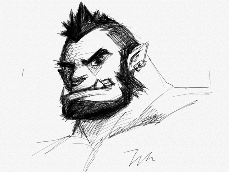 Day 6: orc by 唐梓 on Dribbble