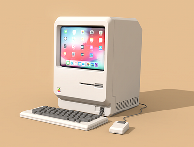Macintosh 3D 3d 3d art 3d modeling design designerkang hobby macintosh study 그래픽