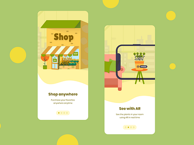 Plant shop app intro