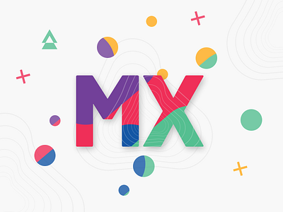 Creative and fun MX design branding design illustration logo