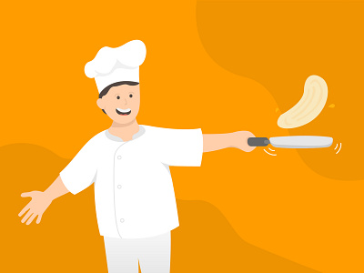 Cooking Chef Illustration design illustration illustrator ui vector