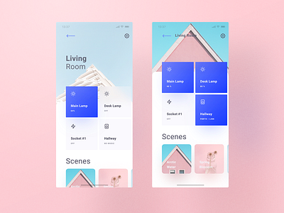 Cream Theme Smart Home app colors cream creamery creamy design home hue lamp philips hue pink smart smart home socket themes typography ui user experience user interface ux