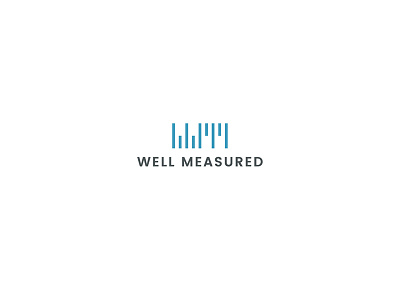 Well Measured accurate calibrate calibration logo logodesign logodesigns logos measurement measurements precise precision ruler