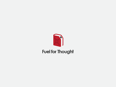 Fuel For Thought book books concept fuel logo logos thought