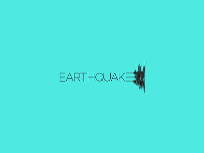 Earthquake conceptlogo earth earthquake logo logodesign logos logotype quake seismography seismometer typography wordmark