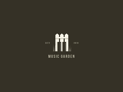 Music Garden backyard design fence garden gardens logo logodesign logodesigns logos music music album music art music artwork music band music garden musical musician musicians pianist piano