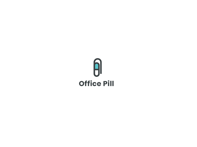 Office Pill coworking coworking space co-working working space medicinal medicines medicine health pills pill offices office supplies office illustration logotype design logodesigns logos logodesign logo
