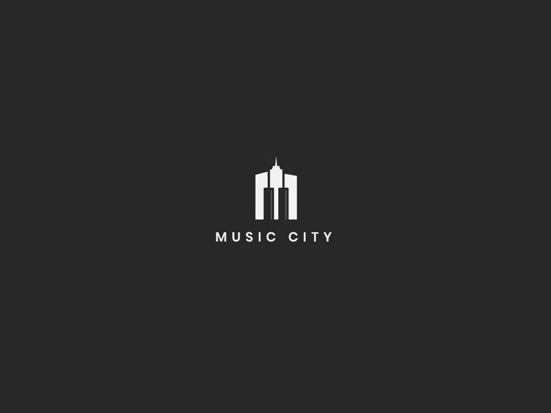 Music City piano musical note musical music album music city city musicians musician music art music artwork music app music typography design illustration logotype logodesigns logodesign logos logo
