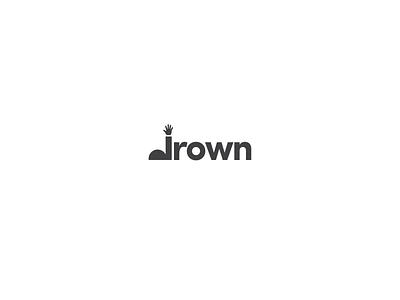 Drown conceptlogo drown drowning illustration logo logodesign logodesigns logos logotype ocean oceans sea seas swim swimming typography water