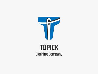 Logo Design for Topick Clothing Company clothing identity logo logo design logo redesign logomark logotype needle t character t logo vector
