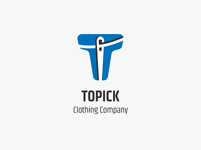 Logo Design for Topick Clothing Company clothing identity logo logo design logo redesign logomark logotype needle t character t logo vector
