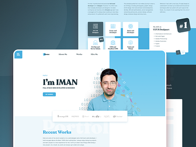 My Personal Portfolio Website by Iman GM on Dribbble