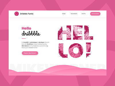 Hello Dribbble!