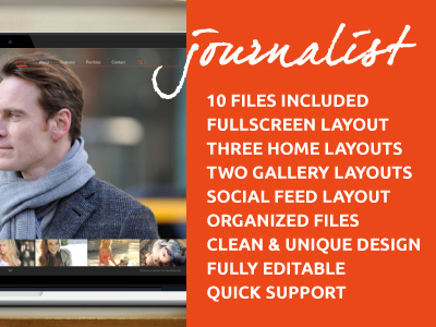 Journalist - Clean Responsive Blog & Gallery Theme