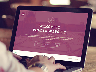 Wilder - Flat One Page Responsive WordPress Theme