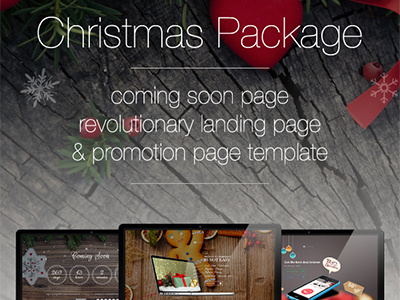 xLand Exclusive Christmas New Year Package christmas coming soon design inspiration landing page responsive template theme themeforest