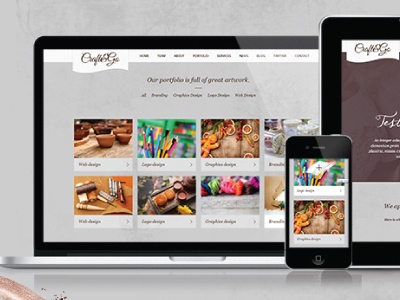 Craft&Go - Parallax OnePage Modern WordPress Theme design onepage parallax responsive theme themeforest website wordpress