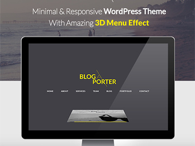 Blog-A-Porter - Minimal Responsive WordPress Theme blog blogging clean minimal minimalistic simple theme themeforest white wordpress