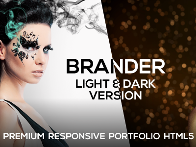 Brander - Premium Responsive Portfolio HTML5 Theme creative dark html light portfolio premium responsive template theme themeforest