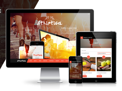 Athletica - Retina Parallax OnePage WP Shop Theme