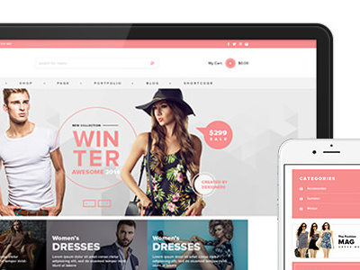 Celine - Responsive Shopping WordPress Theme clean creative design ecommerce fashion inspiration responsive shop woocommerce