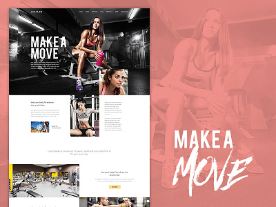 Make A Move avathemes beautiful bold clean girl gym modern new theme themeforest