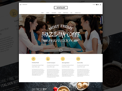 Coffee Time beautiful coffee coming soon design fresh new new theme sneak preview themeforest unique
