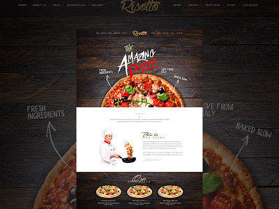 It's all about the Pizza amazing beautiful bold clean food fresh modern new theme pizza restuarant tasty themeforest