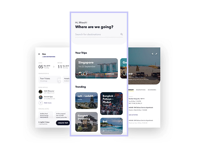 Tripping — Travel Itinerary Manager itinerary mobile app travel app ui ui design