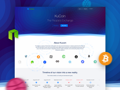 Kuoin Bitcoin Exchange Website Design: About us about us bitcoin coin exchange ico token