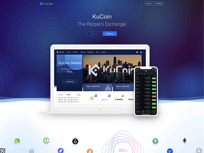 KuCoin about us about us blockchan intro landing page