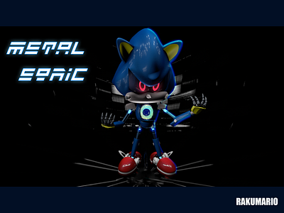 Metal Sonic c4d design illustration