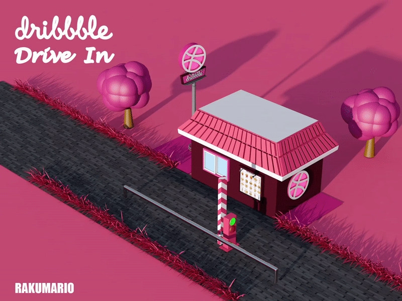 Hello, dribble! c4d design illustration