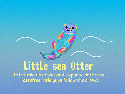 LittleOtter design icon illustration