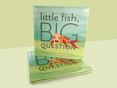Little Fish, Big Question book cover book cover design book design childrens book cover design design graphic design illustration layout layout design print design typography