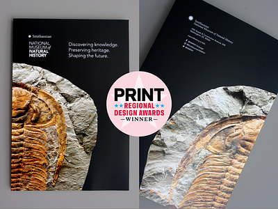 National Museum of Natural History — Brochure Cover brochure design design layout layout design spot varnish typography