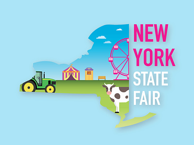 New York State Fair Logo fair gradient illustration logo logo design branding logo illustration new york state fair