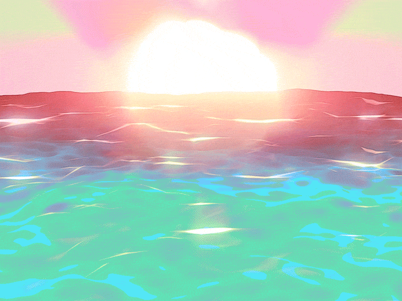 Sunsetting Sea