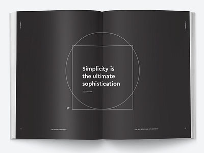 Manifesto book branding clean design employee manifesto manual print quote typography