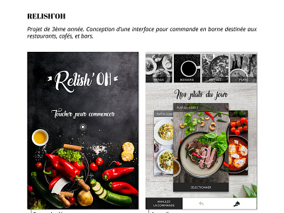 RELISH'OH #1 graphisme ui ux webdesign