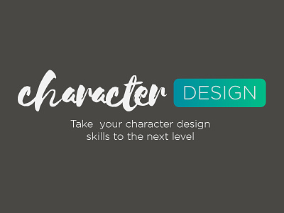 Introducing Character Design animation character design coming soon illustration learning logo online course title