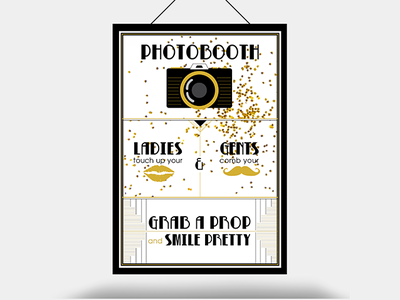 Funky Fundraiser, Photo Booth Poster dtp illustration poster poster art