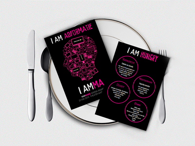 AMMA Awards menu cards illustration menu card