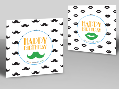 Company birthday cards cards design illustration