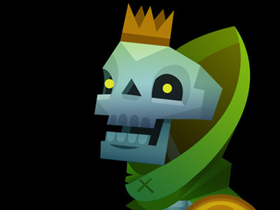 Prince Calcium Facebone avatar illustration skeleton skull undead vector