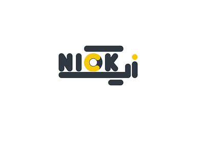 NICK branding design flat illustration logo minimal website