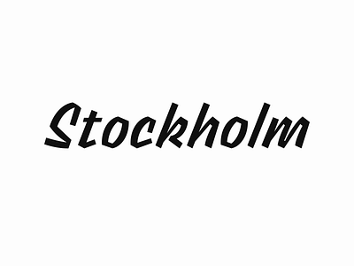 Stockholm design typography