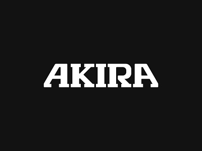 Akira logo typography vector